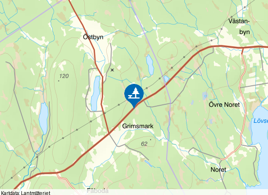 Grimsmark på kartan