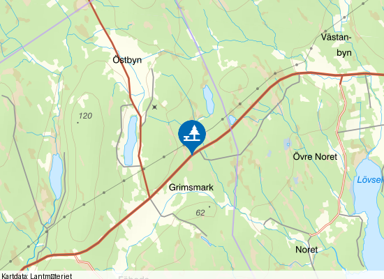 Grimsmark på kartan