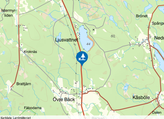 Vägficka på kartan