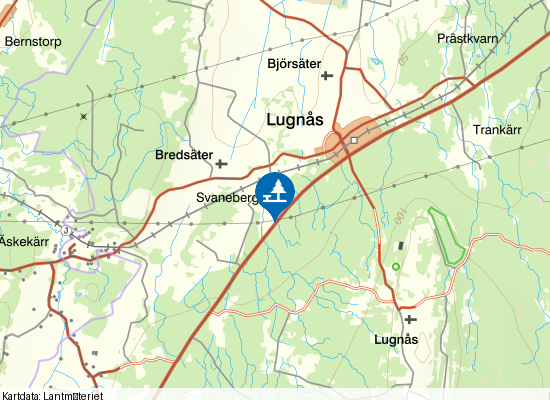 Rastplats på kartan