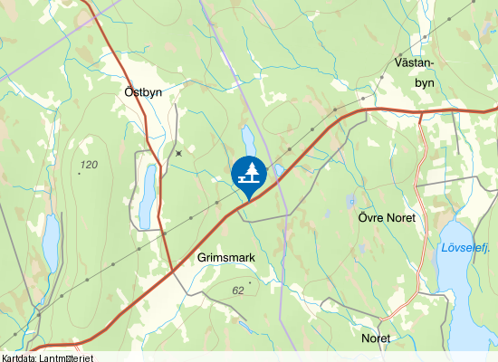 Vägficka på kartan