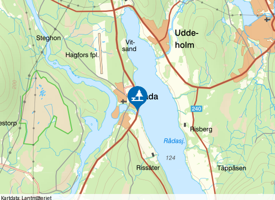 Rådasjön - Årosälven på kartan