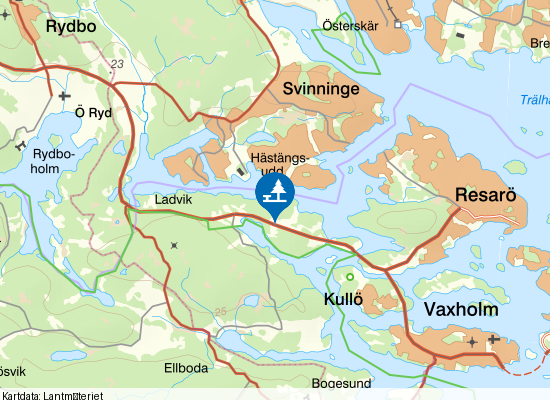 Vägficka på kartan
