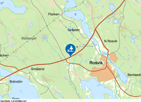 Pitevägen på kartan