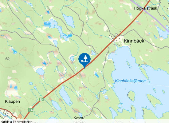 Vägficka på kartan