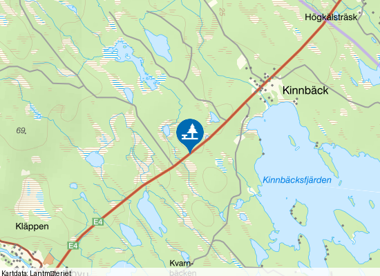 Vägficka på kartan