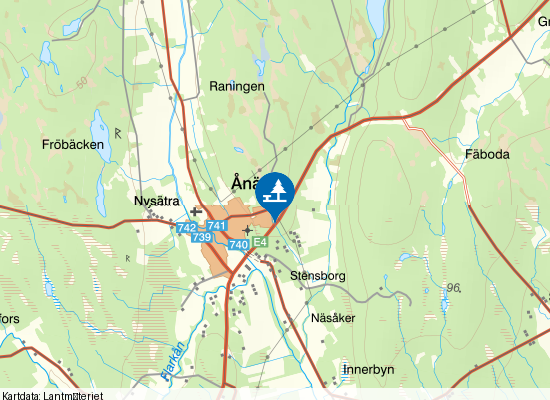 Vägficka på kartan