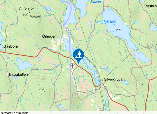 Orlingen på kartan