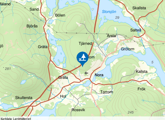 Nora på kartan