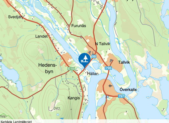 Ängesån på kartan
