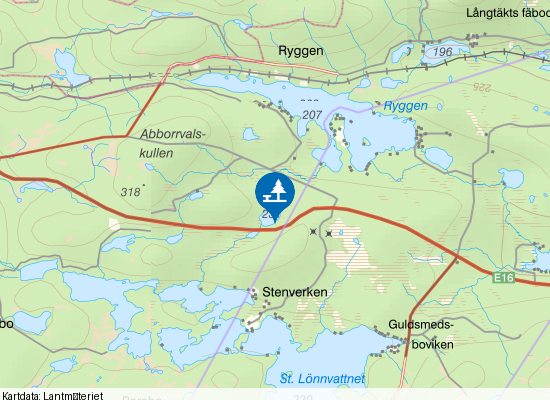 Knätjärnarna på kartan