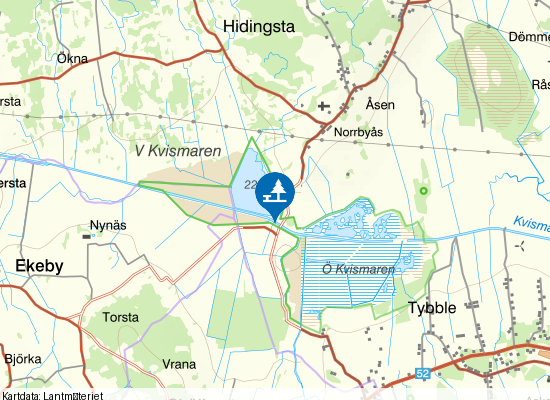 Rysjön på kartan