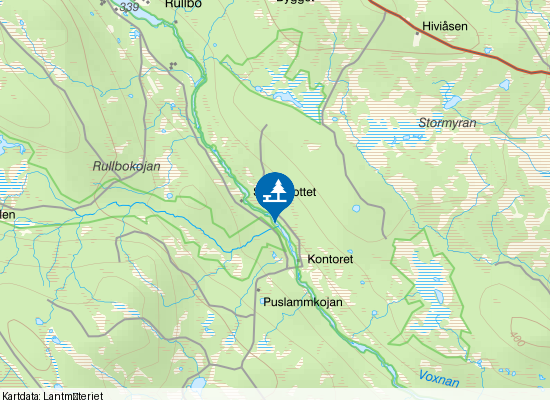 Voxnan på kartan
