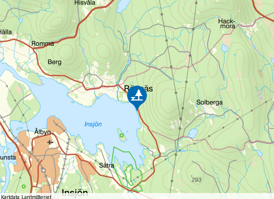 Insjön på kartan