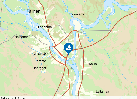 Tärendö på kartan