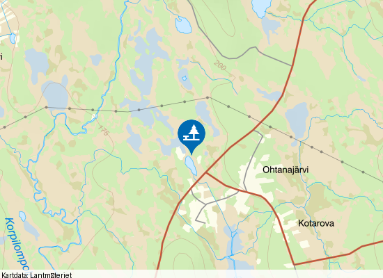 Kauhajärvi på kartan