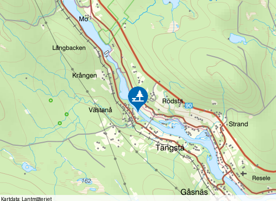 Ångermanälven på kartan