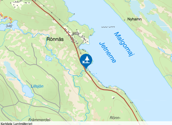 Malgomaj på kartan