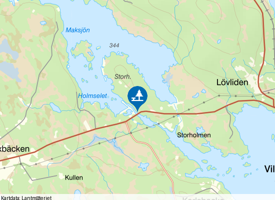 Storån på kartan