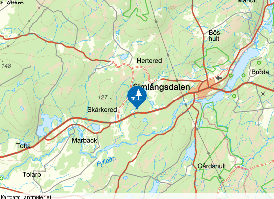 Vägficka på kartan