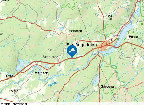 Vägficka på kartan