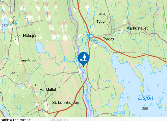 Svartälven på kartan