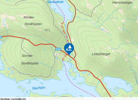 Storån på kartan
