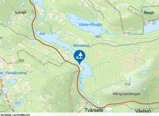 Mevattnet på kartan