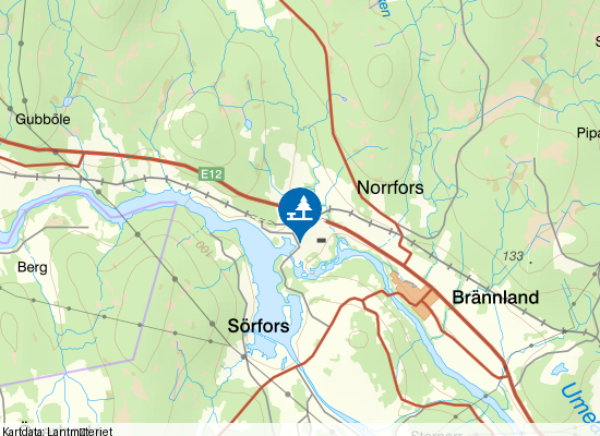 Umeälven på kartan