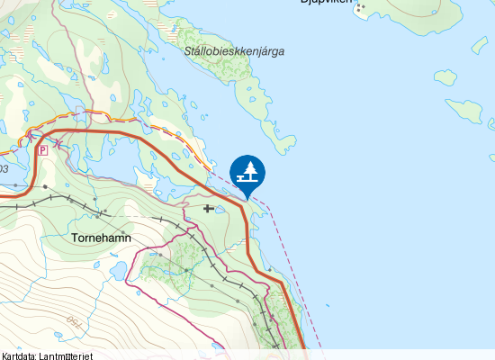 Torneträsk på kartan