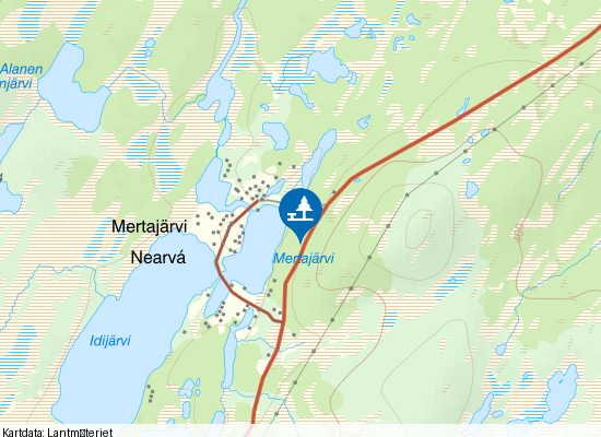 Mertajärvi på kartan