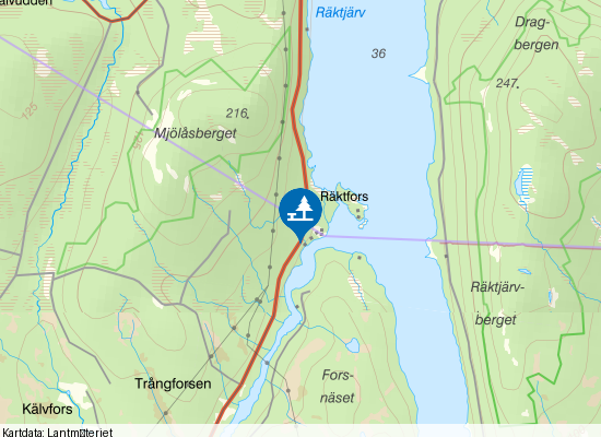 Vägficka Kalixälven på kartan