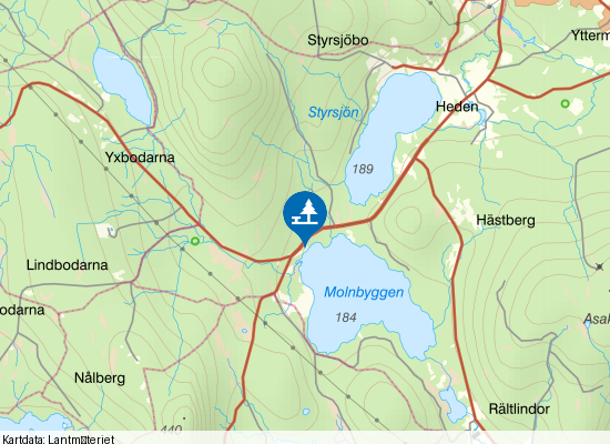 Molnbyggen på kartan
