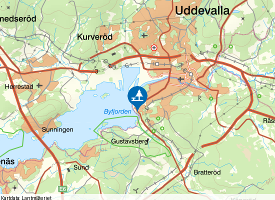 Uddevalla sommarhemmet på kartan