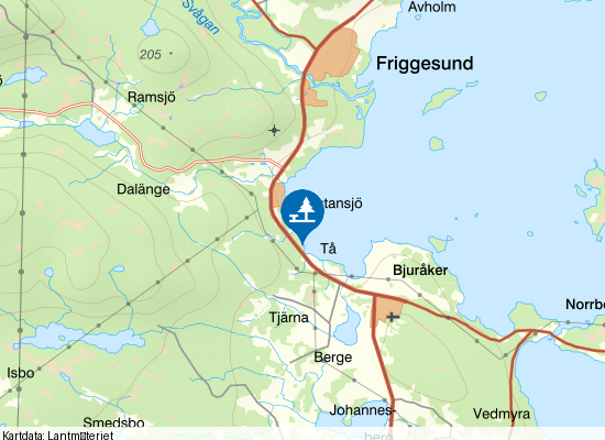 Norrdellen på kartan