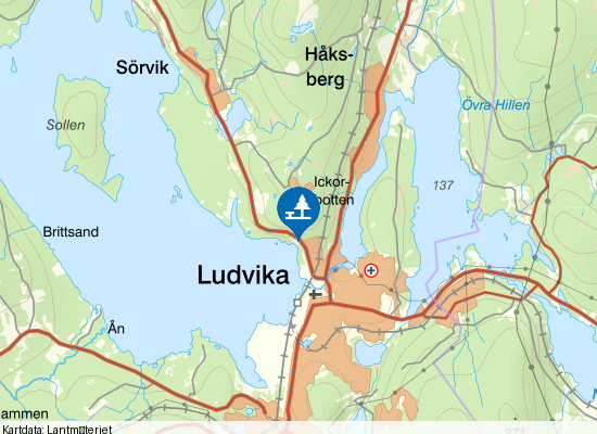 Väsman Ludvika på kartan