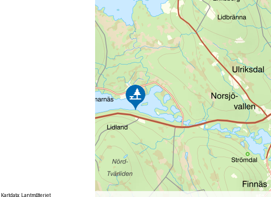 Stor-Kvammarn på kartan