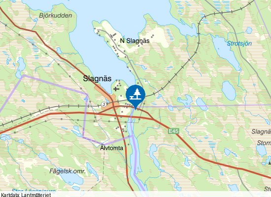 Slagnäs på kartan