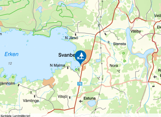 Erken på kartan