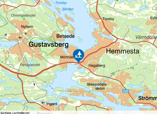 Ålstäket på kartan