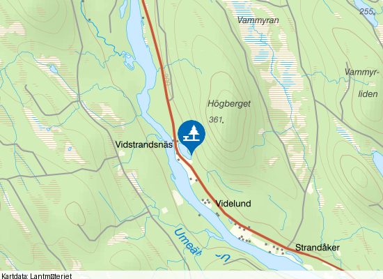 Badplats på kartan