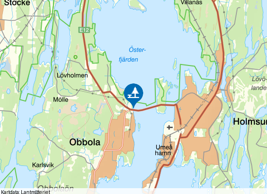 Umeälven på kartan