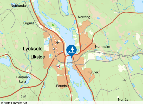 Umeälven på kartan