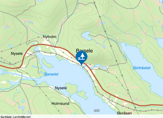 Barsele på kartan