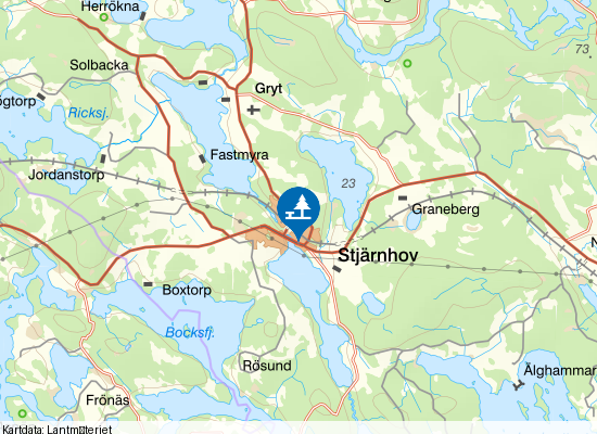 Stjärnhov på kartan