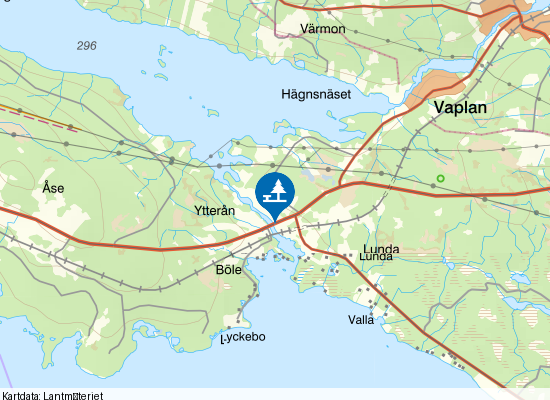 Ytterån på kartan