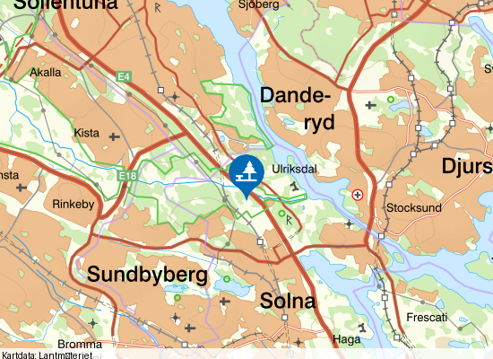 Överjärva på kartan