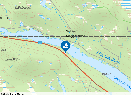 Lilla Luleälven på kartan