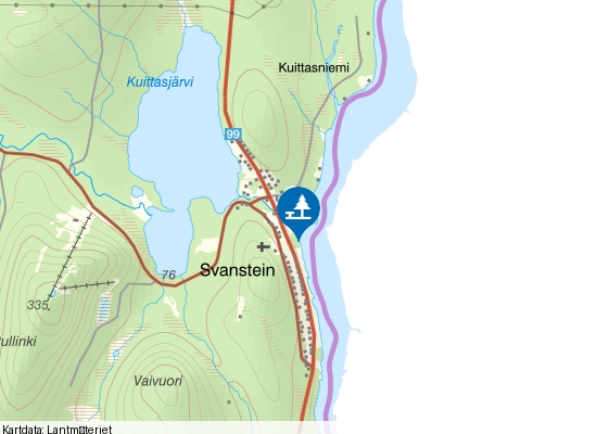 Svanstein på kartan
