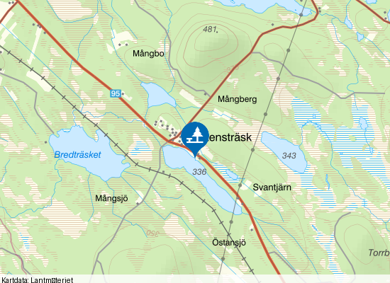 Stensträsket på kartan
